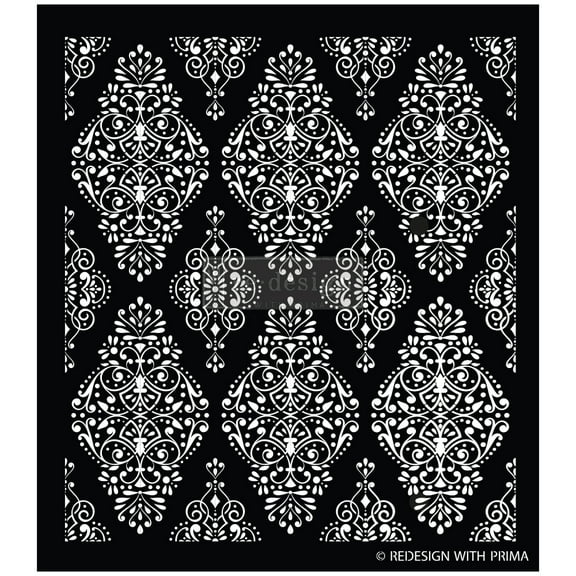 Prima Marketing Re-Design Decor Stencil 17.25"x21"-Diamond Flourish