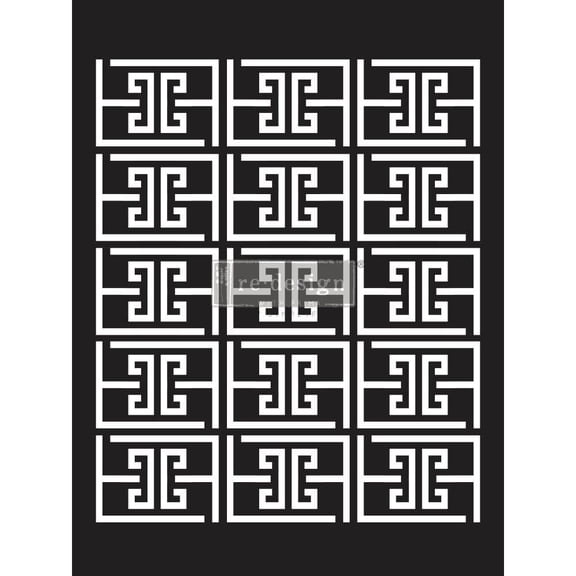 Prima Marketing Re-Design Decor Stencil 9"X12"-Something Geometric
