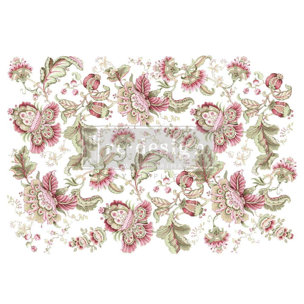 Prima Marketing Re-Design Decor Transfers 24"X35"-Boho Paisley