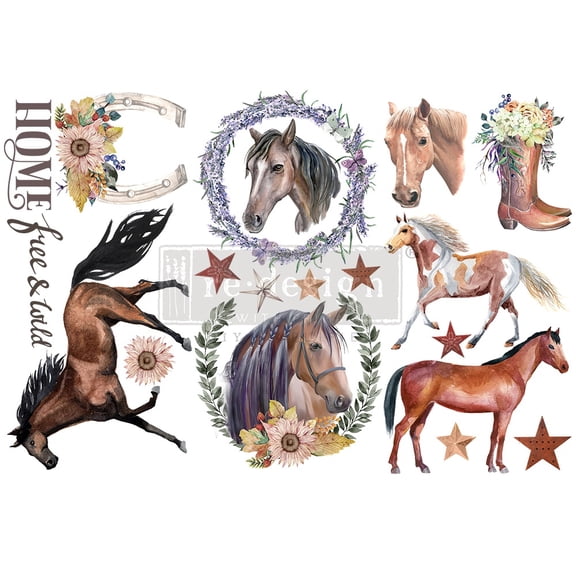 Prima Marketing Re-Design Decor Transfers 6"X12" 3/Sheets-Wild Soul