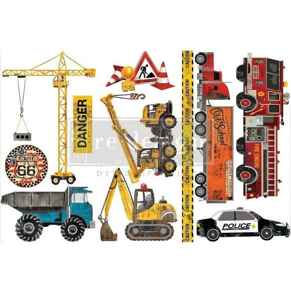 Prima Marketing Re-Design Decor Transfers 6"x12" 3/Sheets-Delicate Roses