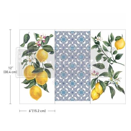 Prima Marketing Re-Design Decor Transfers 6"x12" 3/Sheets-Lemon Tree -Re656720