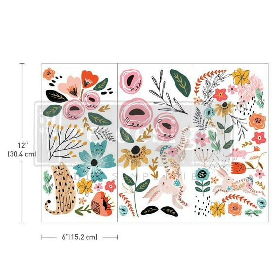 Prima Marketing Re-Design Decor Transfers 6"x12" 3/Sheets-Spring Awakening -Re656768