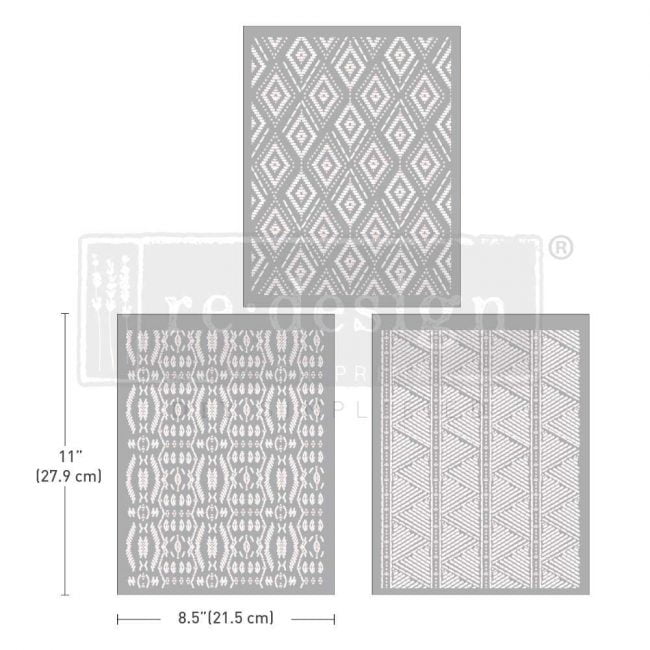 Prima Marketing Re-Design Decor Transfers 8.5"X11" 3/Sheets-Middy- Woven With Love