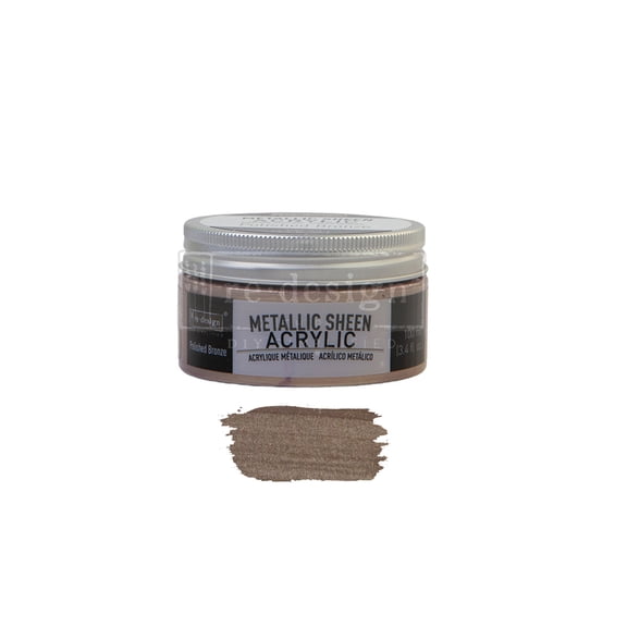 Prima Marketing Re-Design Metallic Sheen Acrylic Paint 100Ml-Polished Bronze