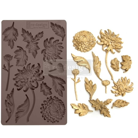 Prima Marketing Re-Design Mould 5"X8"X8mm-Botanist Floral