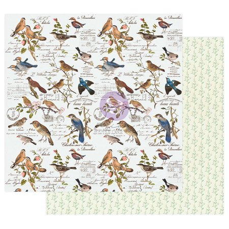 Prima Marketing Scrapbooking Supplies Nature Lover Collectionwhere The Birds Meet W/Foil Details Paper Planners DIY Paper Stickers Craft Kits Not,Mother's Day Decorations,Easter,Memorial's Day