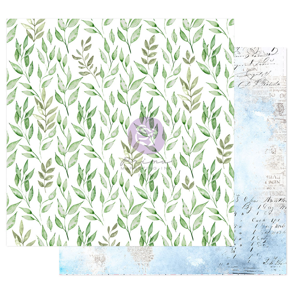Prima Marketing Scrapbooking Supplies Watercolor Floral Collectionpeaceful Bliss-1 Sheet w/Oil Details Paper for Planners DIY Paper Stickers Craft Kits Note S, Memorial's Day