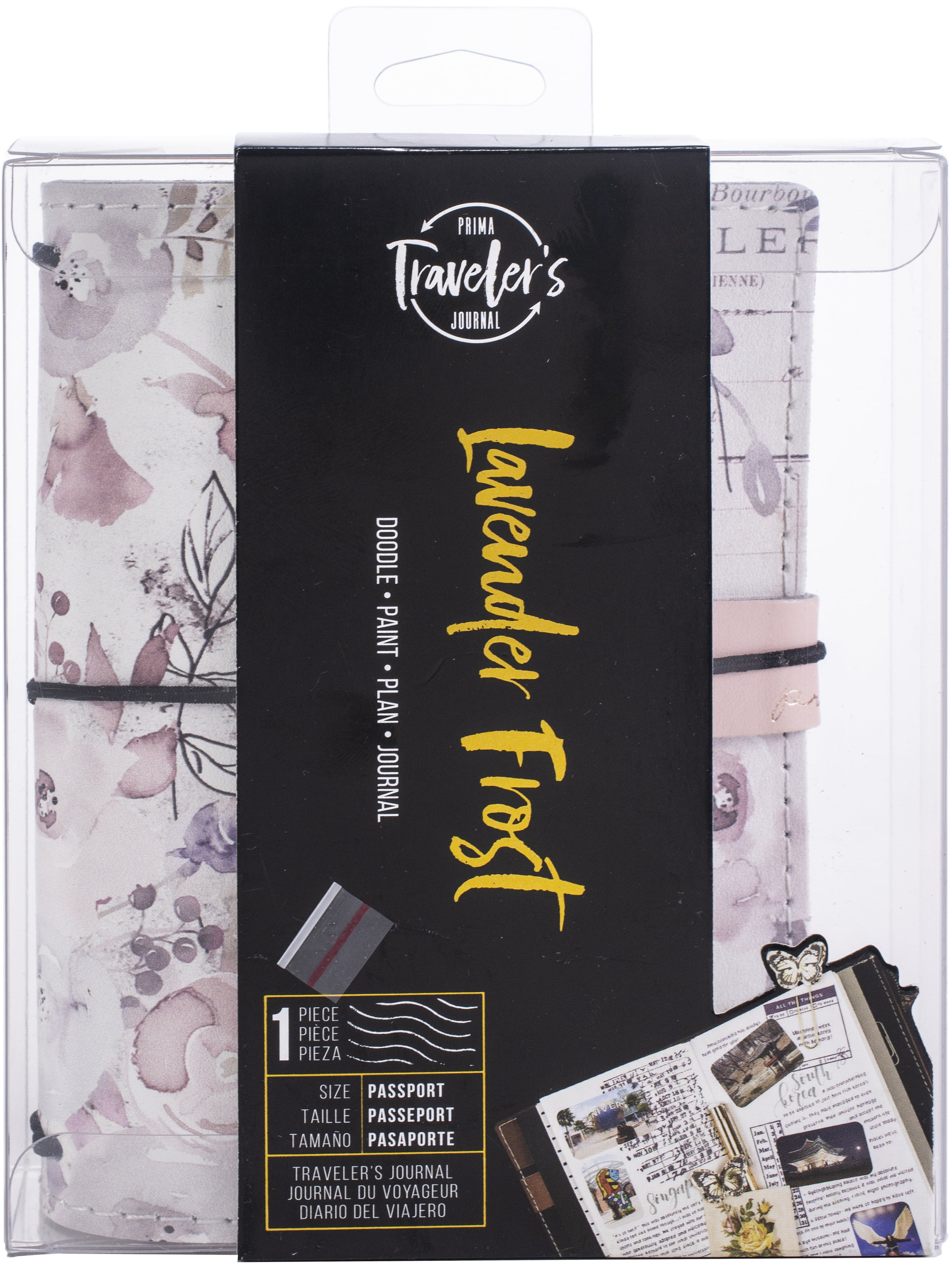 Prima Marketing Traveler's Journal Passport Size 4.2"X5.3"Lavender