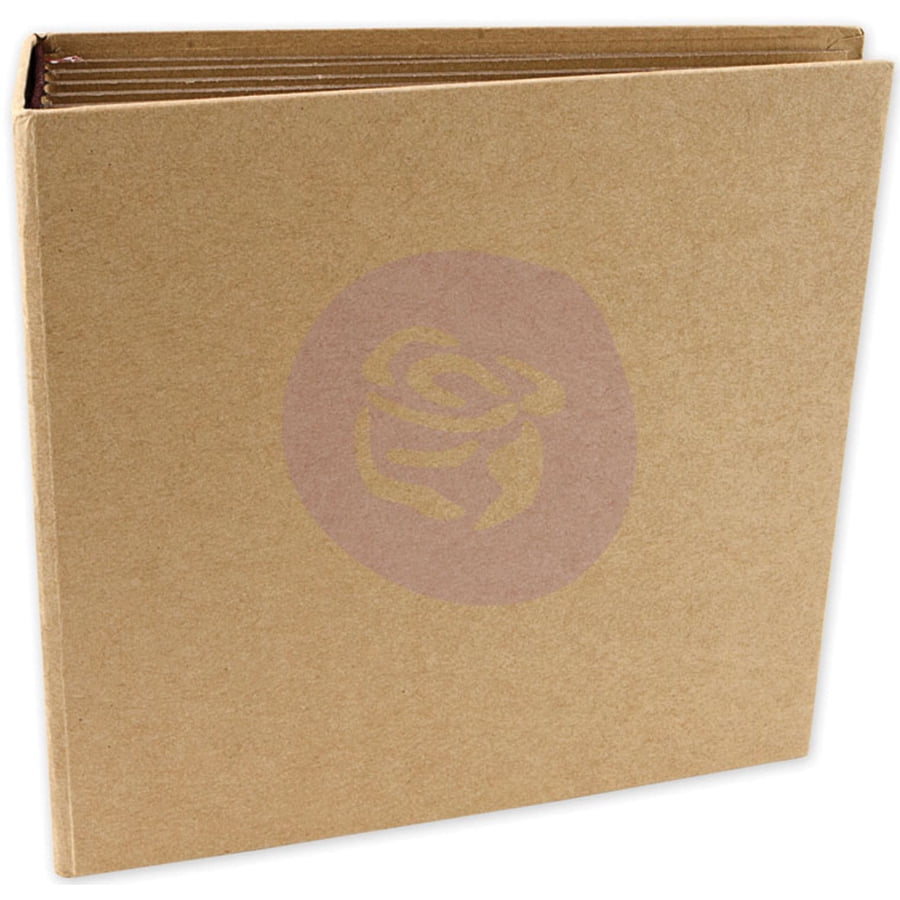 Prima Memory Hardware Chipboard Journal 6.5 inch X6.75 inch Kraft