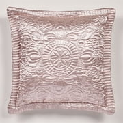 Prima Quilted Bedding and Accent Pillows Available in 5 Gemtone Colors to Mix and Match Rose Quartz Pillow Quilted 18 Inches Square