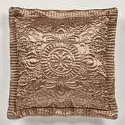 Prima Quilted Bedding and Accent Pillows Available in 5 Gemtone Colors to Mix and Match Smoky Topaz Pillow Quilted 18 Inches Square