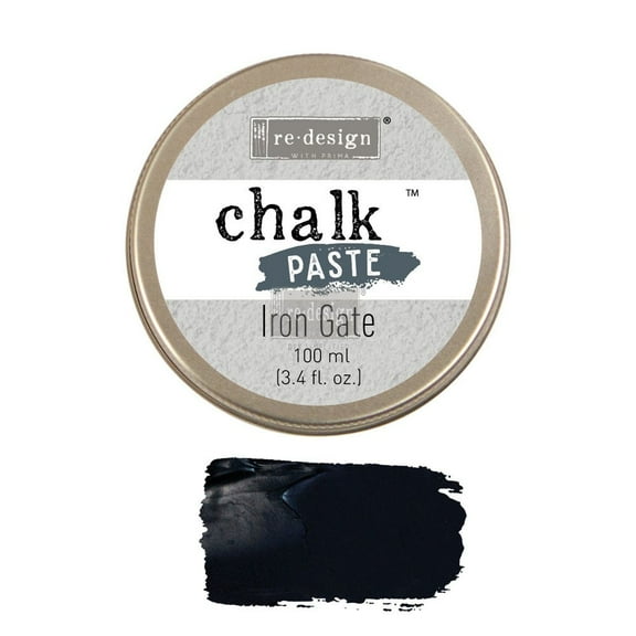 Iron Gate, Re-Design Chalk Paste by Prima Marketing Inc. Fast Dry 3.4 fl. Oz