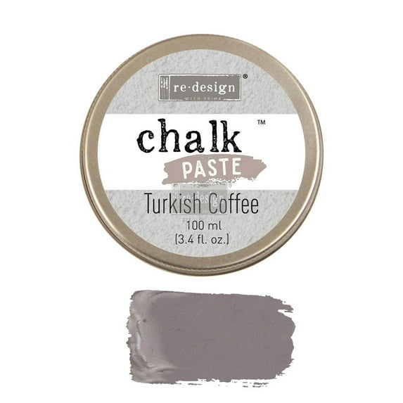 Turkish Coffee, Re-Design Chalk Paste by Prima Marketing Inc. Fast Dry 3.4 fl. Oz