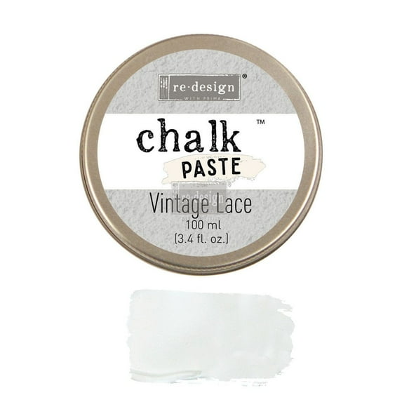 Vintage Lace, Re-Design Chalk Paste by Prima Marketing Inc. Fast Dry 3.4 fl. Oz