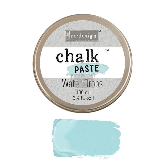Water Drops, Re-Design Chalk Paste by Prima Marketing Inc. Fast Dry 3.4 fl. Oz