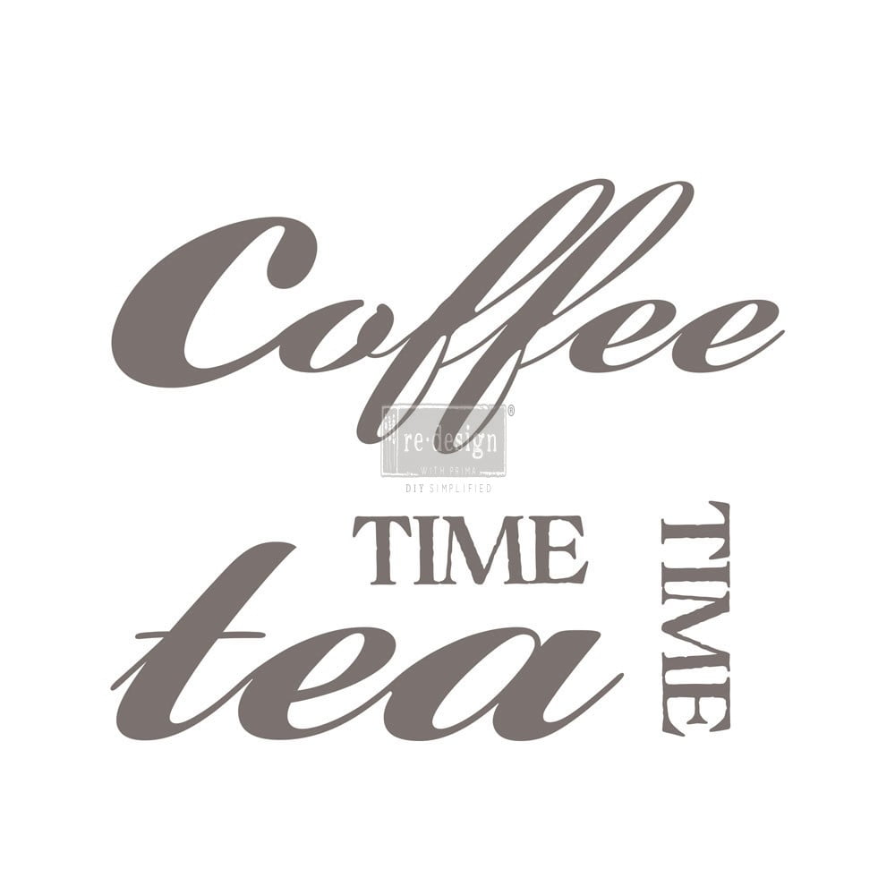 Prima Re-Design Decor Colored Transfer-Coffee Tea 18"X11.3"
