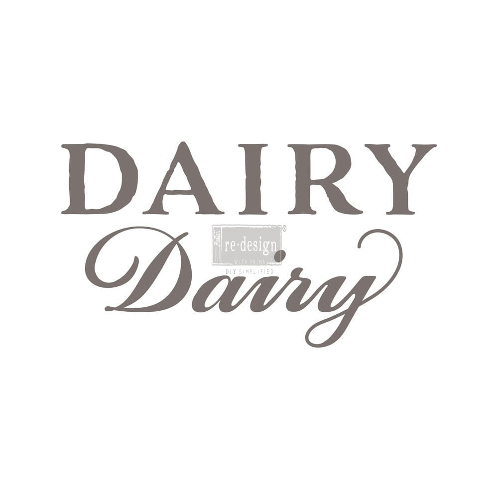 Prima Re-Design Decor Colored Transfer-Dairy 20"X36.2"
