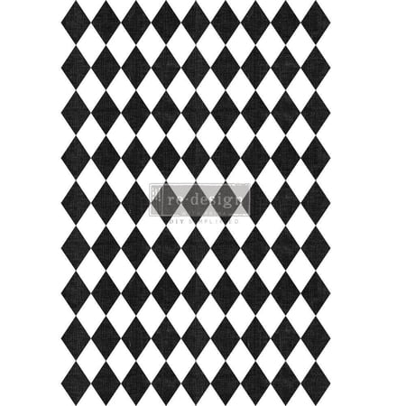 Prima Re-Design Decor Colored Transfer-Harlequin 22"X34"