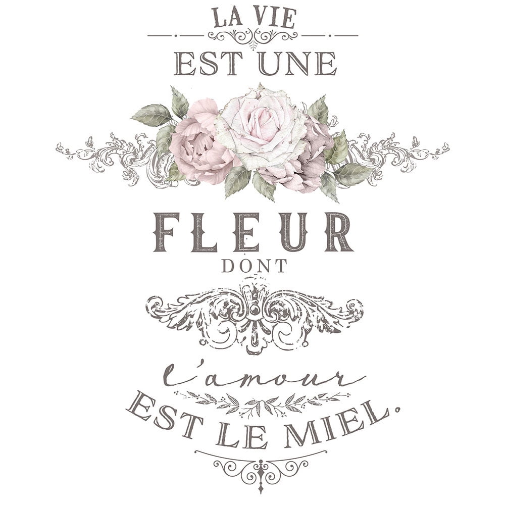 Prima Re-Design Decor Colored Transfer-L'amour Est Le Miel 27"X36"