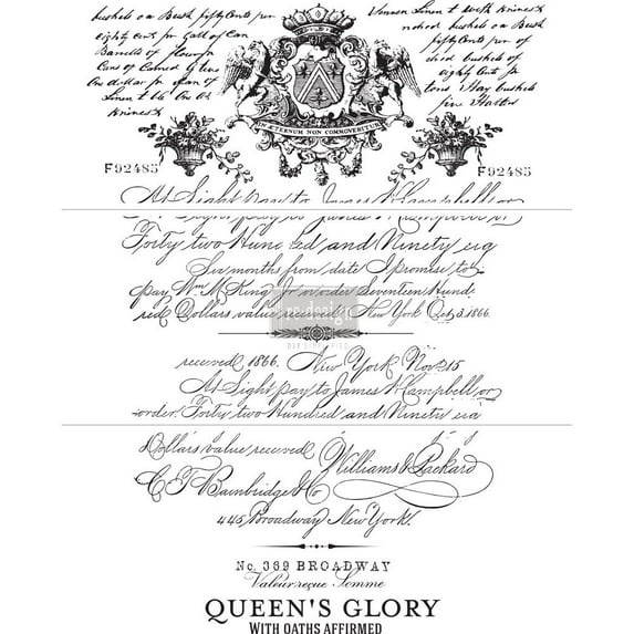 Prima Re-Design Decor Transfer-Parisian Letter 24"x31"