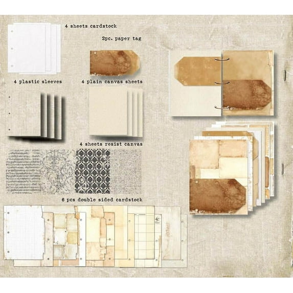 Prima Re-Design Decoupage Decor Tissue Paper 19"x30"-Distressed Deco