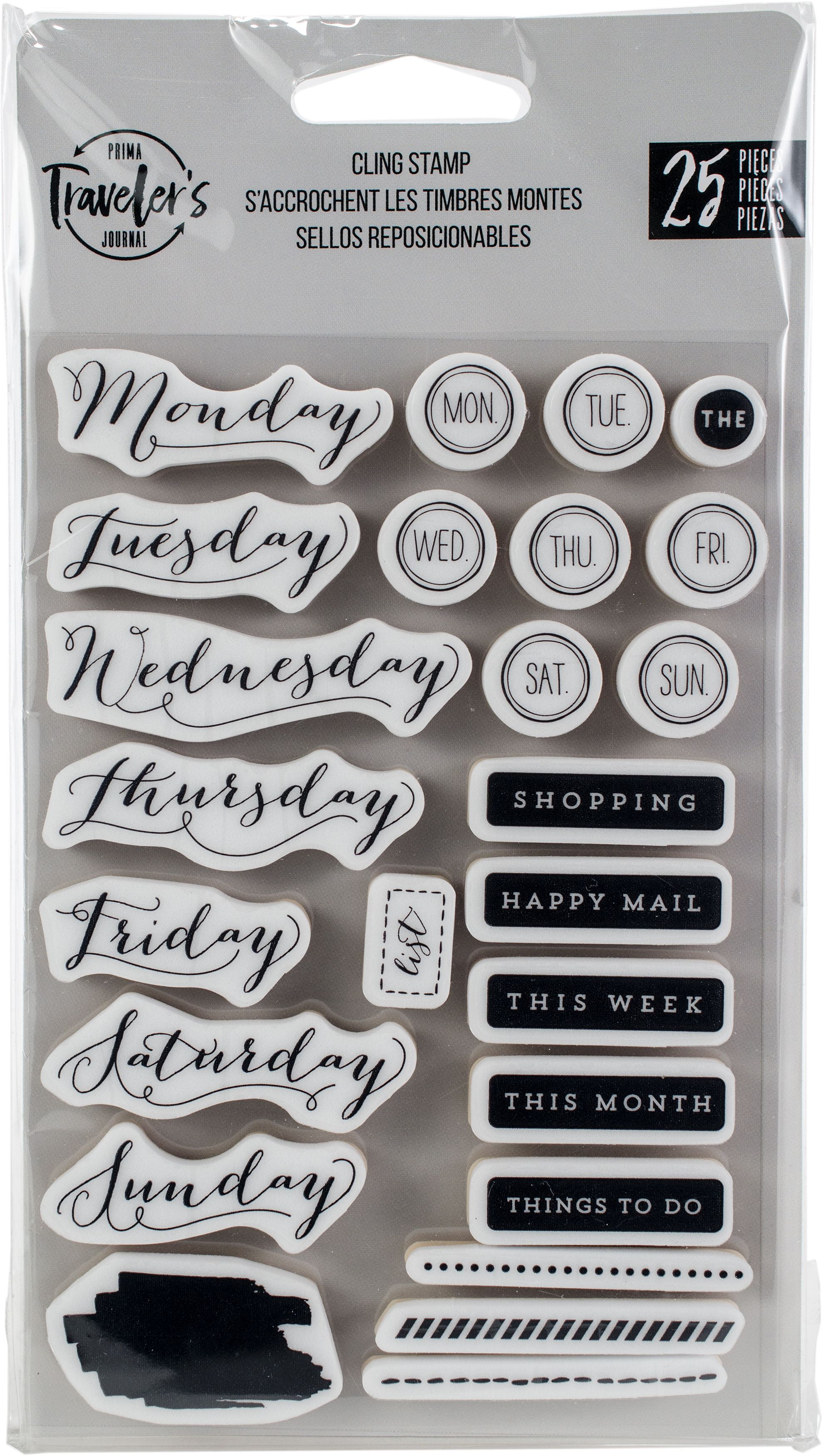 Prima Traveler's Journal Bullet Journaling StampsThese Days