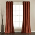 thumbnail image 1 of Prima Velvet Solid Room Darkening Window Curtain Panels Rust 38X95 Set, 1 of 11