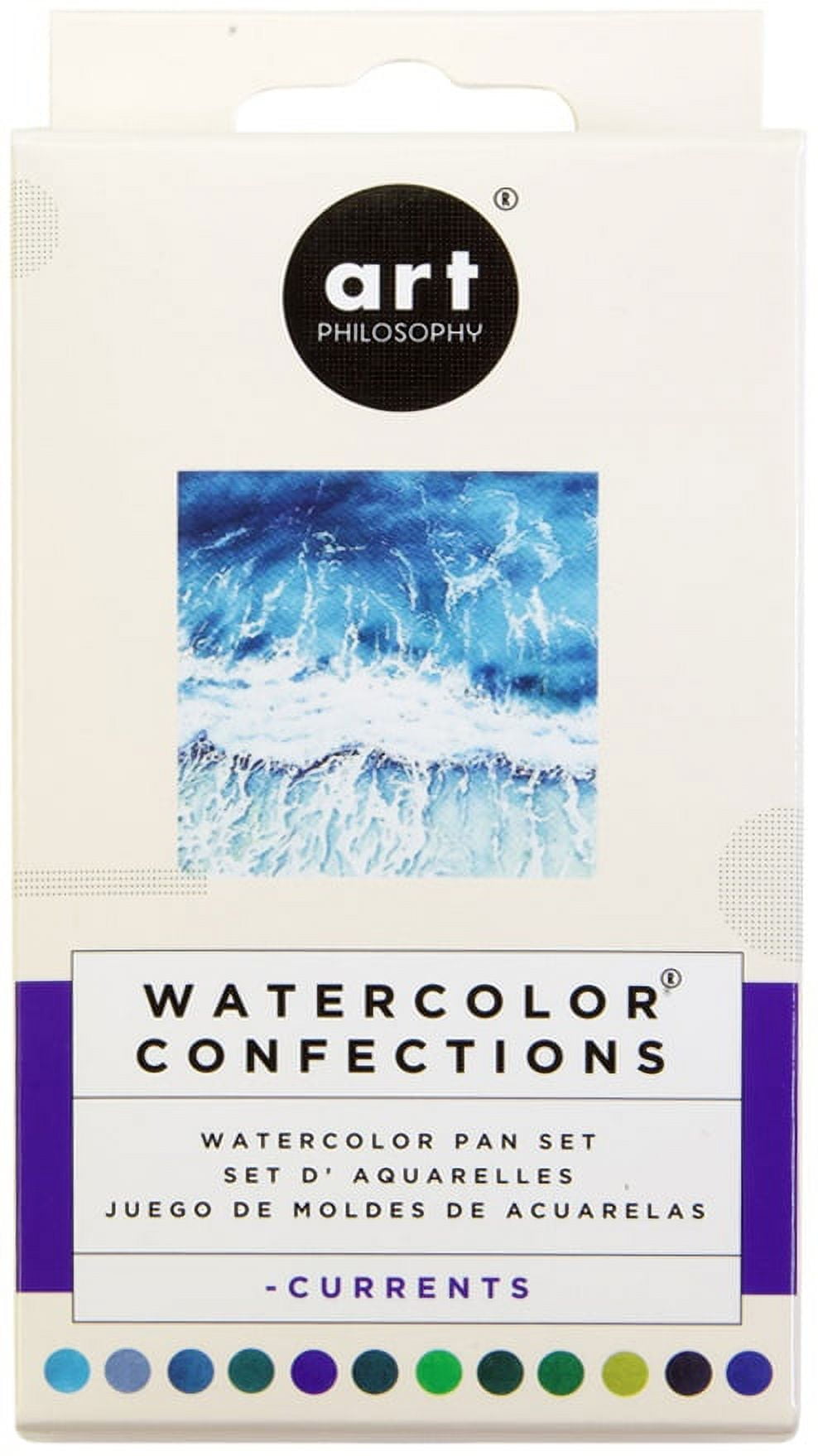 Prima Watercolor Confections Watercolor Pans 12/Pkg-Currents 