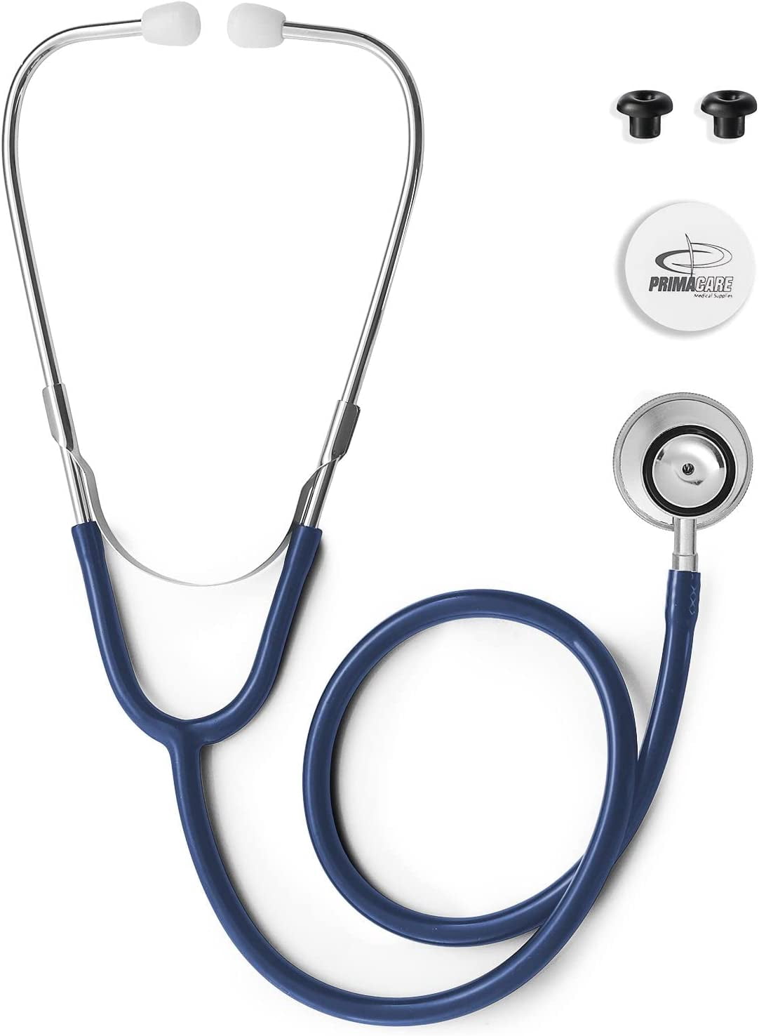 PrimaCare DS-9291-BL-3 Pediatric Size 22" Stethoscope for Clinical and Screening Instrument, Blue, Pack of 3 Stethoscopes