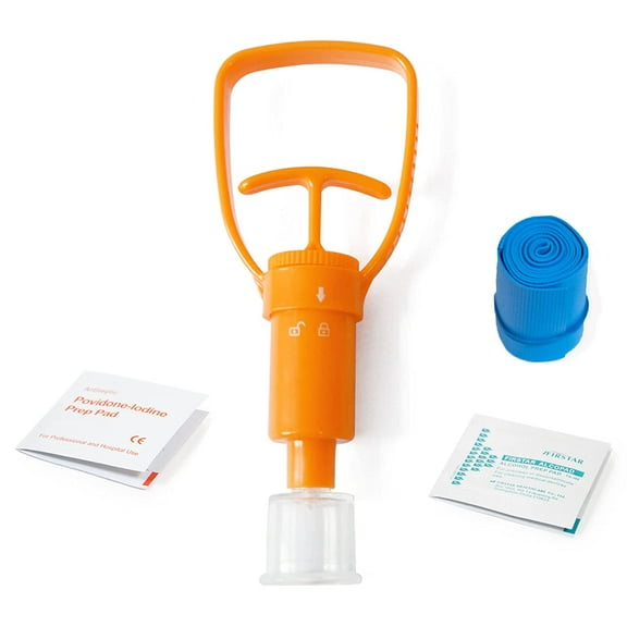 PrimaCare Venom Survival Poison Extractor Pump, One-Hand Use First Aid Kit, Pack of 3 Kits