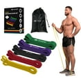 PrimaFit 5Pack Resistance Bands for Body Training, Workout, Legs