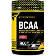 PrimaForce BCAA Powder (Pineapple Mango) 30 Servings - 2:1:1 BCAAs, Post Workout Recovery Drink with Amino Acids and Real Salt for Men & Women