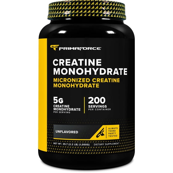PrimaForce Creatine Monohydrate Supplement, 1000 Grams - Micronized Powder