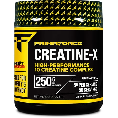 PrimaForce Creatine-X 250 Grams - High-Performance 10 Creatine Complex - Unflavored