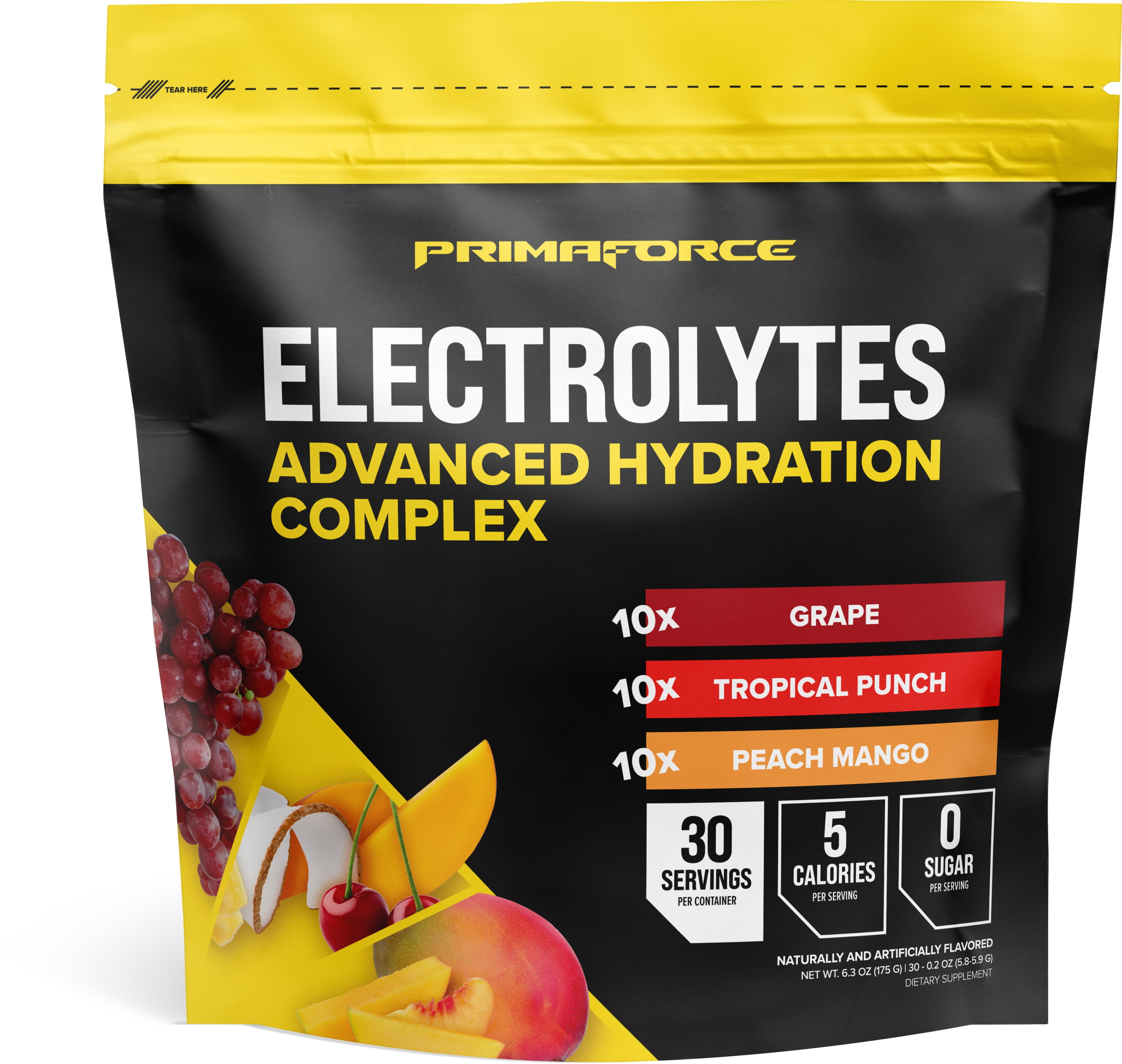 PrimaForce Electrolytes Advanced Hydration Complex Packets (30 Servings