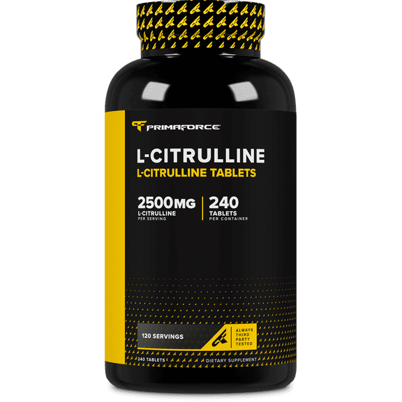 PrimaForce L-Citrulline 2500mg, 240 Tablets, 120 Servings