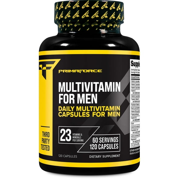 PrimaForce Multivitamin for Men Capsules [120 caps] - Vitamins and Minerals to Boost Men's Health