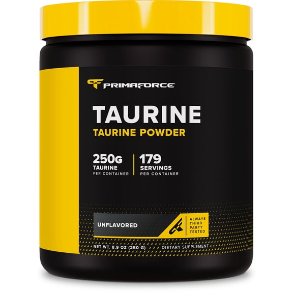 PrimaForce Taurine Powder, 250 Grams - Non-GMO & Gluten Free Supplement
