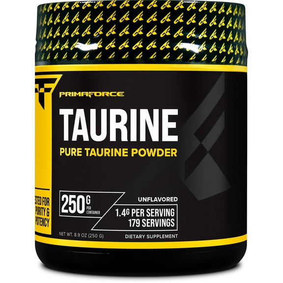 PrimaForce Taurine Powder, 250 Grams - Non-GMO & Gluten Free Supplement