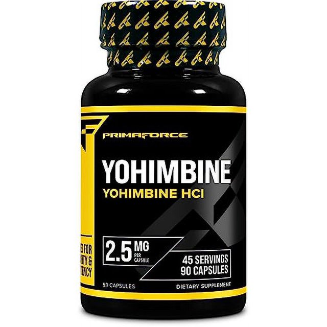 PrimaForce Yohimbine HCl 2.5mg, 90 Capsules NonGMO and Gluten Free