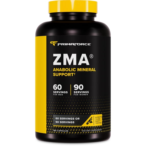 PrimaForce ZMA Dietary Supplement, 180 Capsules