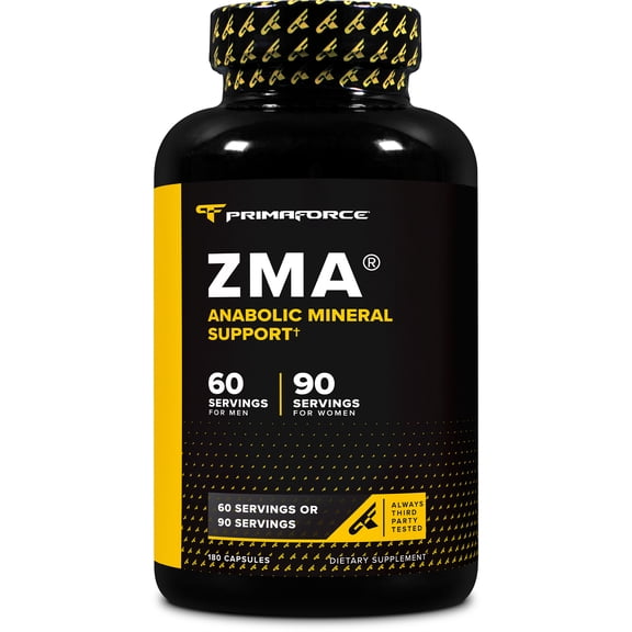 PrimaForce ZMA Dietary Supplement, 180 Capsules