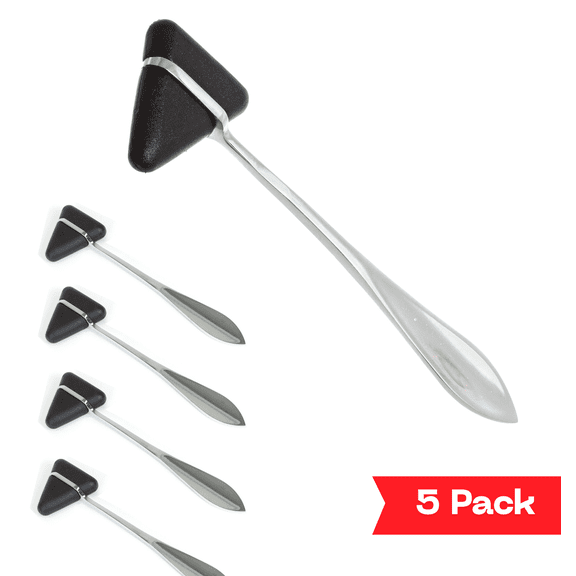Primacare DH-3692-5 Taylor Neuro Hammer with Stealth Black Head, 7.5", Pack of 5
