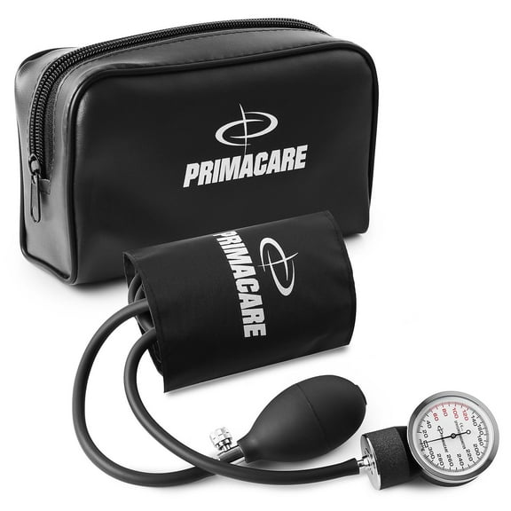 Primacare DS-9191WM Aneroid Sphygmomanometer Manual Blood Pressure Monitor Kit, Pediatric Size BP Cuff with Latex Free Inflation System, Waterproof and Portable Nylon Carry Case
