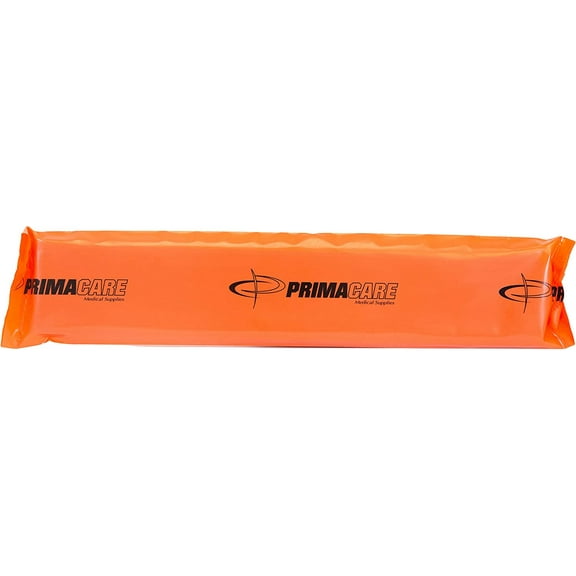 Primacare IS-5116-3 Padded Wood Splint with Vinyl Casing, 16", Orange, Pack of 3 Splints