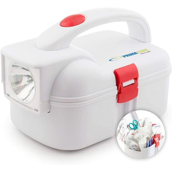 Primacare KB-9005 Emergency First Aid Survival Kit Includes Built-In Flashlight