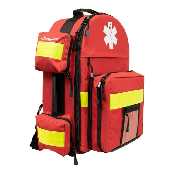 Primacare KP-4183 Trauma Emergency Medical Supplies Tactical Trauma Back Pack Bag for Holding O2 Tank, 17x6x19 Inches