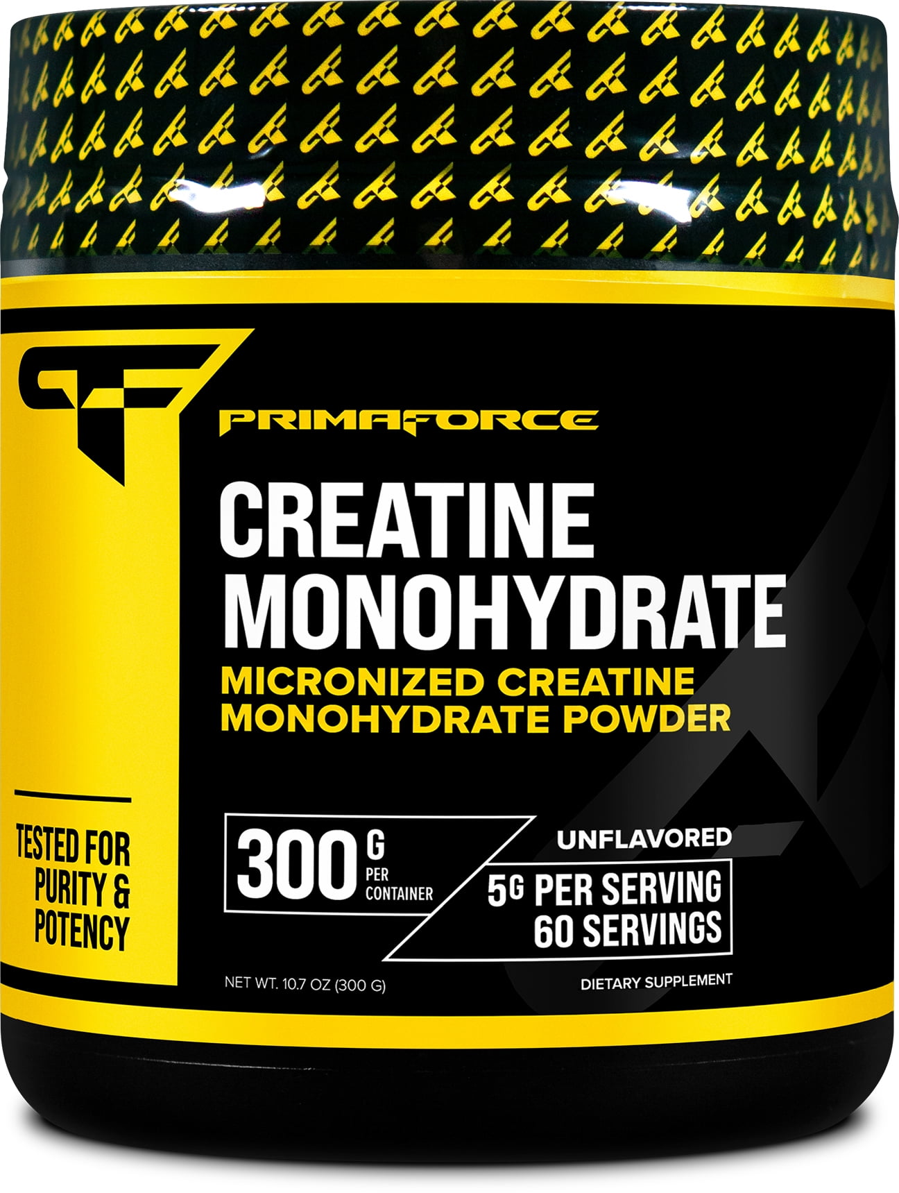 Primaforce Creatine Monohydrate Powder 300 Grams (Unflavored) - Micronized, Gluten Free, Non-GMO