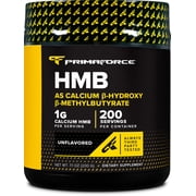 Primaforce HMB Supplement Powder 200g Unflavored - Pure Calcium Beta-Hydroxy Beta-Methylbutrate